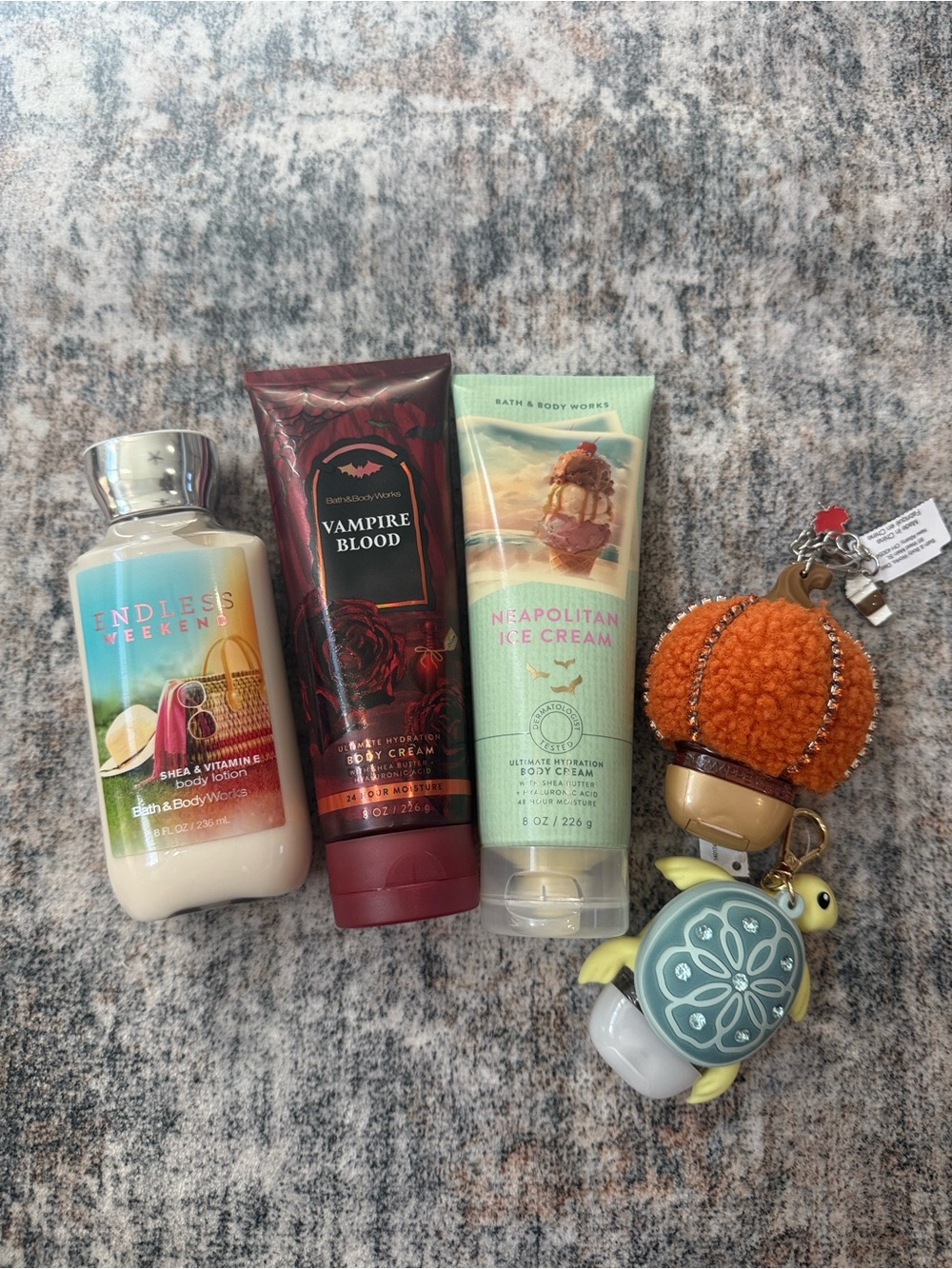 Bath & Body Works 3 lotions 2 hand santizers